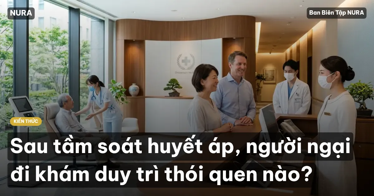 Sau tầm soát huyết áp, người ngại đi khám duy trì thói quen nào?