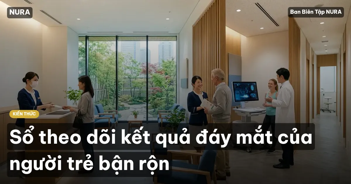 Sổ theo dõi kết quả đáy mắt của người trẻ bận rộn