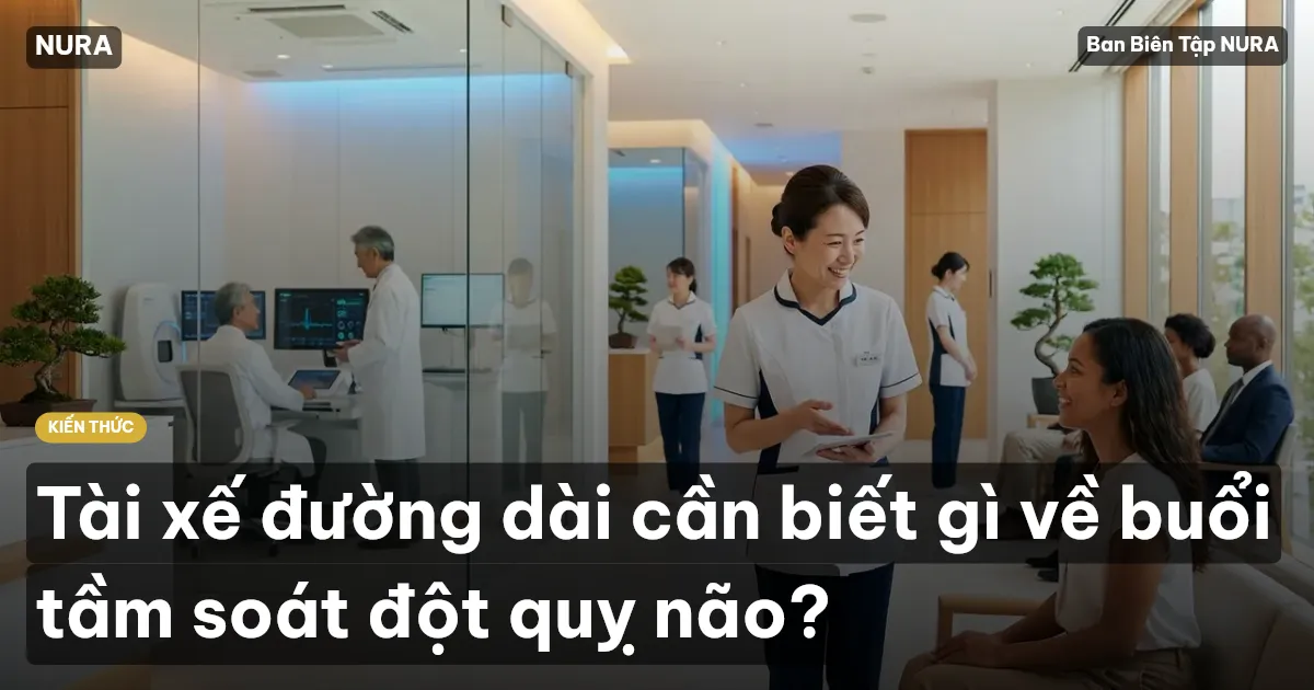 Tài xế đường dài cần biết gì về buổi tầm soát đột quỵ não?
