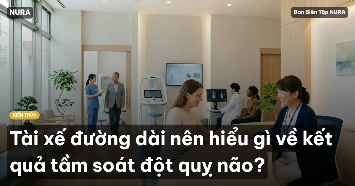 Tài xế đường dài nên hiểu gì về kết quả tầm soát đột quỵ não?