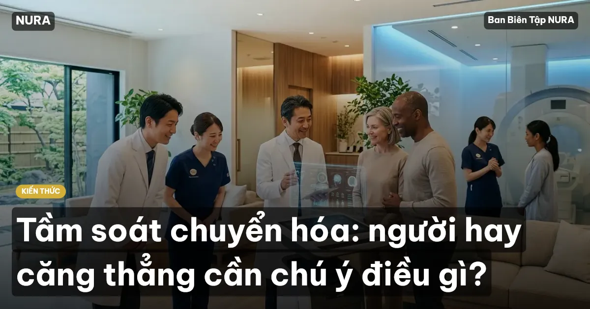 Tầm soát chuyển hóa: người hay căng thẳng cần chú ý điều gì?