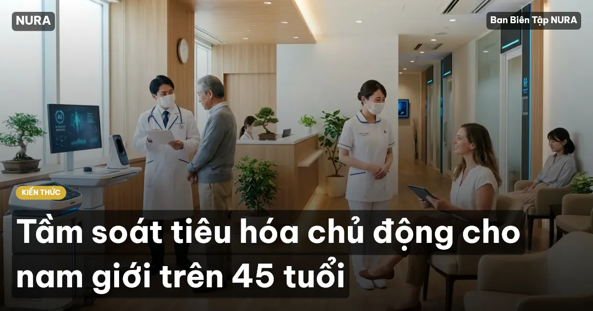 Tầm soát tiêu hóa chủ động cho nam giới trên 45 tuổi