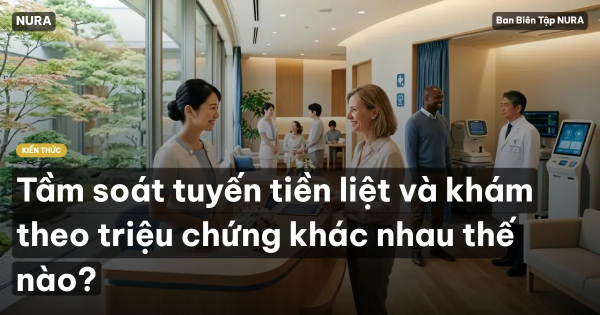 Tầm soát tuyến tiền liệt và khám theo triệu chứng khác nhau thế nào?