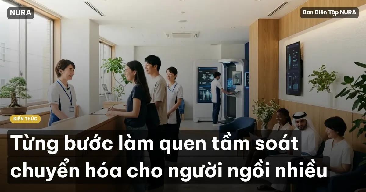Từng bước làm quen tầm soát chuyển hóa cho người ngồi nhiều