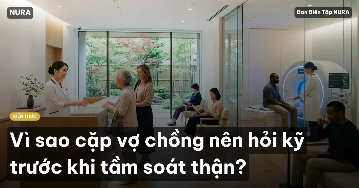 Vì sao cặp vợ chồng nên hỏi kỹ trước khi tầm soát thận?