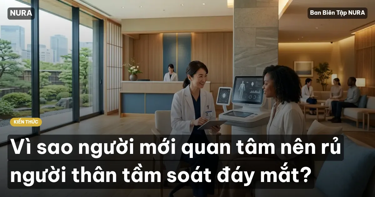 Vì sao người mới quan tâm nên rủ người thân tầm soát đáy mắt?