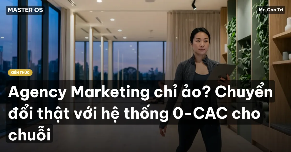 Agency Marketing chỉ ảo? Chuyển đổi thật với hệ thống 0-CAC cho chuỗi