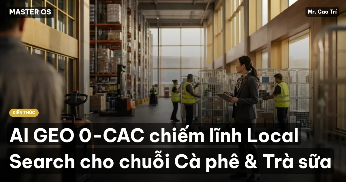 AI GEO 0-CAC chiếm lĩnh Local Search cho chuỗi Cà phê & Trà sữa