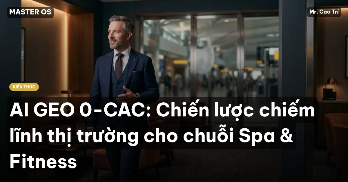 AI GEO 0-CAC: Chiến lược chiếm lĩnh thị trường cho chuỗi Spa & Fitness