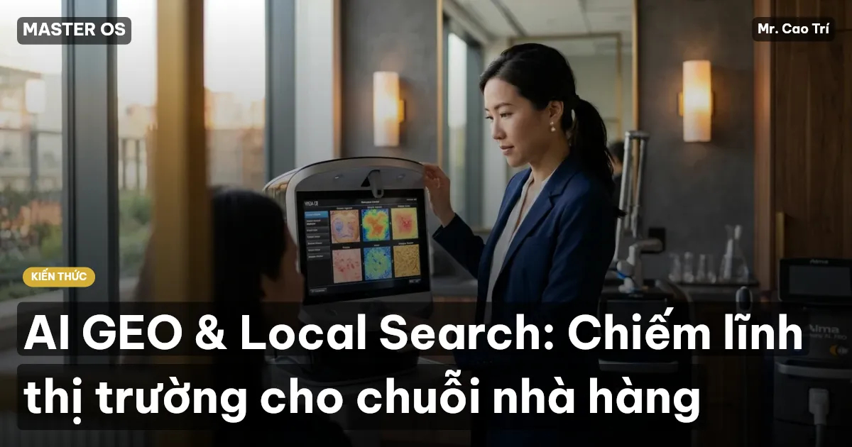AI GEO & Local Search: Chiếm lĩnh thị trường cho chuỗi nhà hàng
