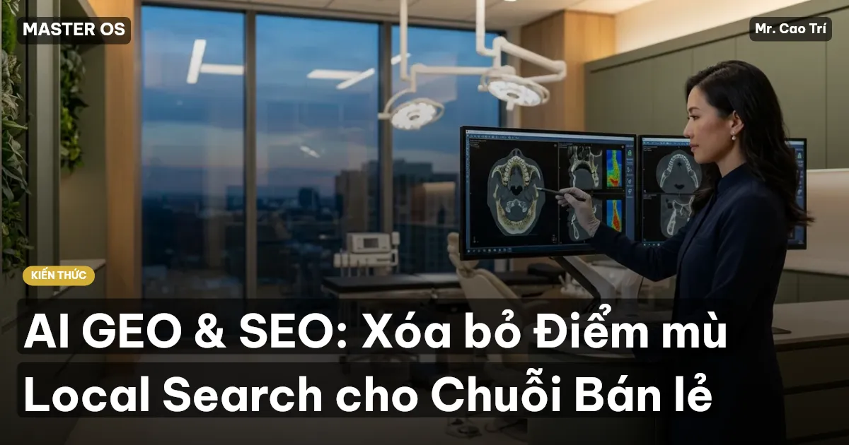AI GEO & SEO: Xóa bỏ Điểm mù Local Search cho Chuỗi Bán lẻ