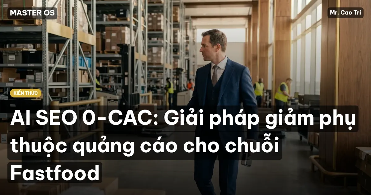 AI SEO 0-CAC: Giải pháp giảm phụ thuộc quảng cáo cho chuỗi Fastfood