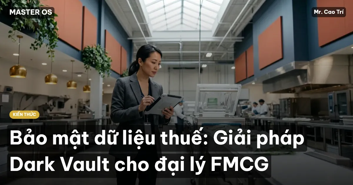Bảo mật dữ liệu thuế: Giải pháp Dark Vault cho đại lý FMCG