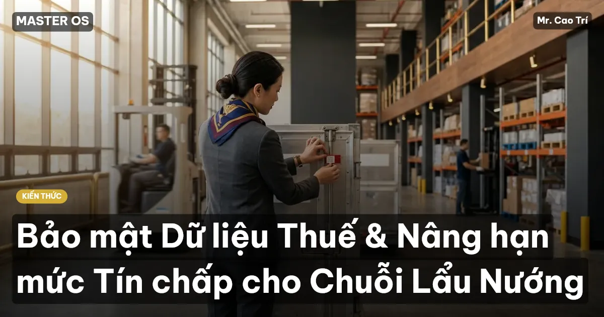 Bảo mật Dữ liệu Thuế & Nâng hạn mức Tín chấp cho Chuỗi Lẩu Nướng