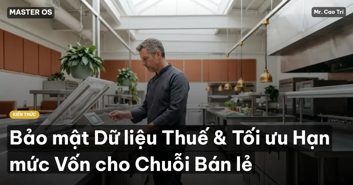 Bảo mật Dữ liệu Thuế & Tối ưu Hạn mức Vốn cho Chuỗi Bán lẻ