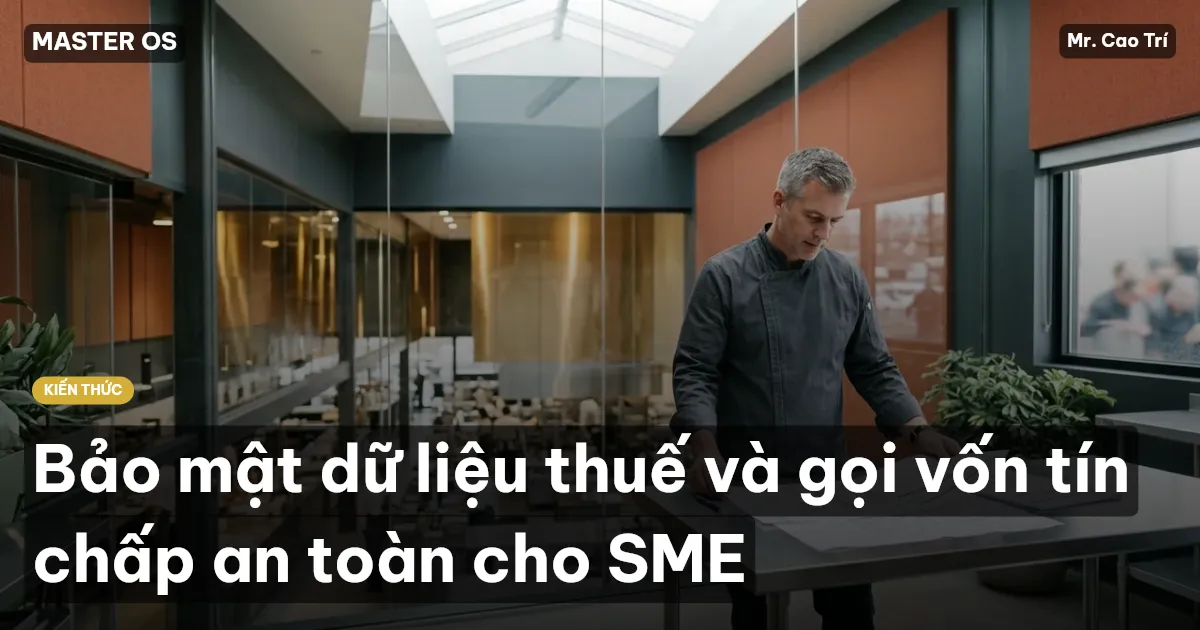 Bảo mật dữ liệu thuế và gọi vốn tín chấp an toàn cho SME