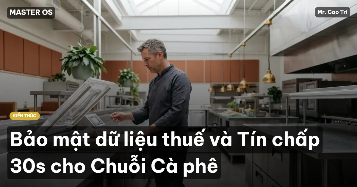 Bảo mật dữ liệu thuế và Tín chấp 30s cho Chuỗi Cà phê