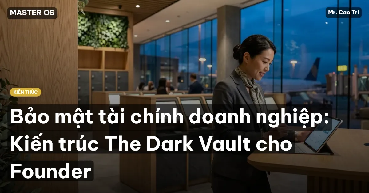 Bảo mật tài chính doanh nghiệp: Kiến trúc The Dark Vault cho Founder