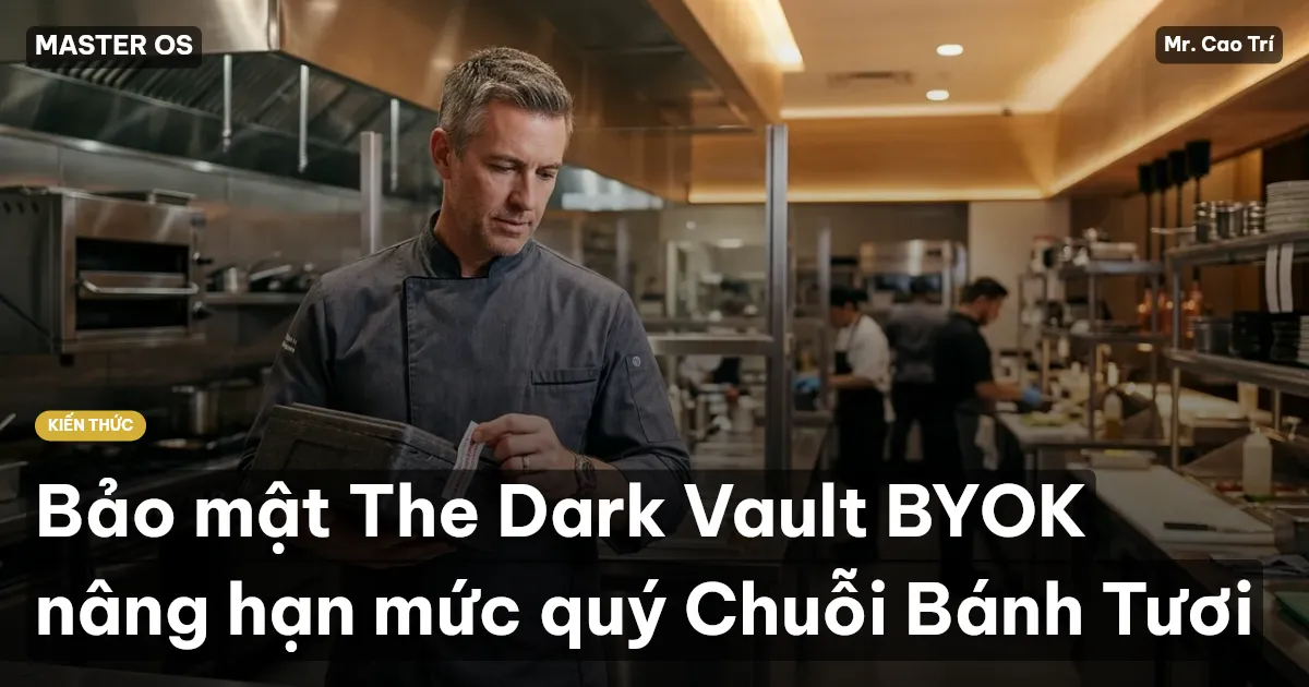 Bảo mật The Dark Vault BYOK nâng hạn mức quý Chuỗi Bánh Tươi
