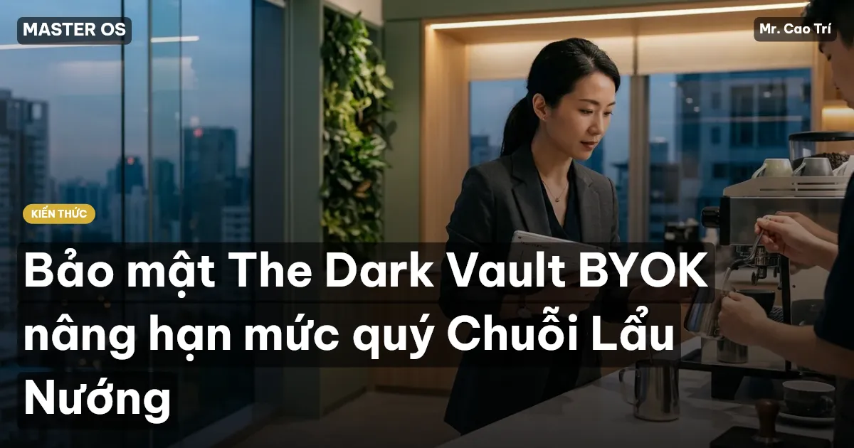 Bảo mật The Dark Vault BYOK nâng hạn mức quý Chuỗi Lẩu Nướng
