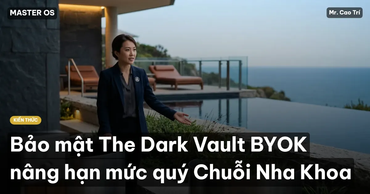Bảo mật The Dark Vault BYOK nâng hạn mức quý Chuỗi Nha Khoa