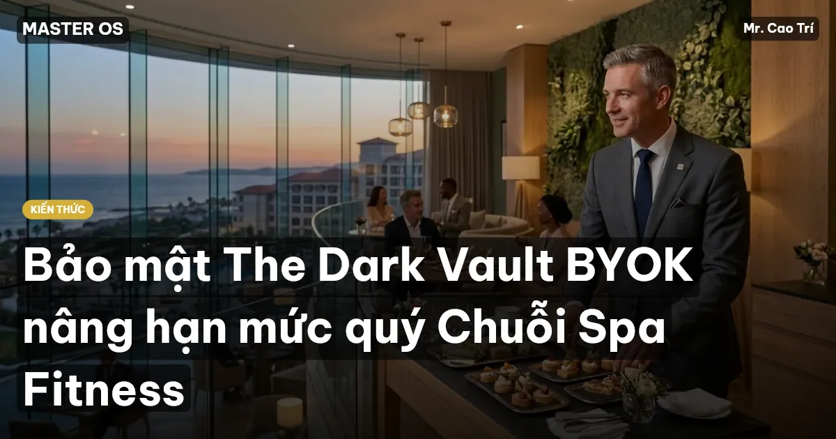 Bảo mật The Dark Vault BYOK nâng hạn mức quý Chuỗi Spa Fitness