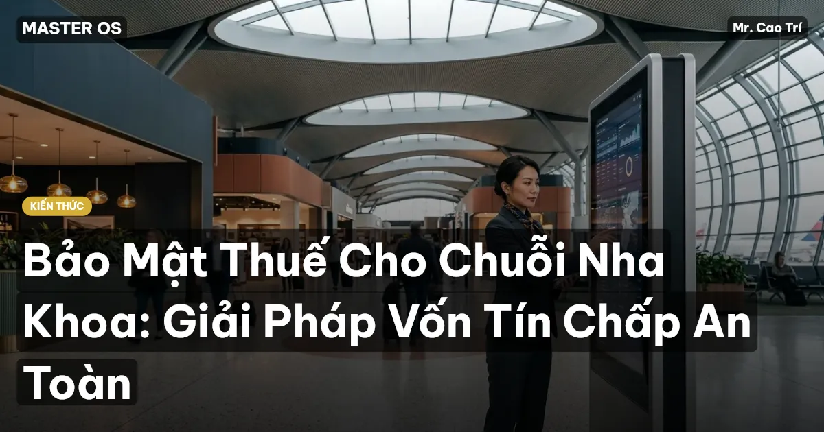 Bảo Mật Thuế Cho Chuỗi Nha Khoa: Giải Pháp Vốn Tín Chấp An Toàn