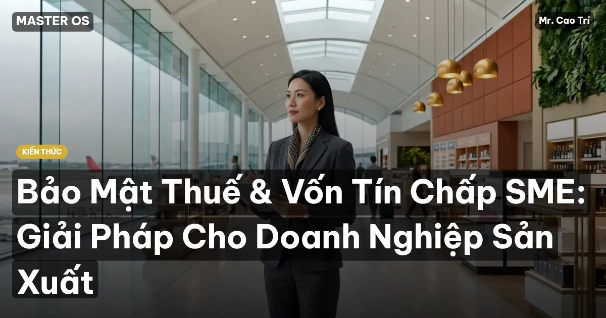 Bảo Mật Thuế & Vốn Tín Chấp SME: Giải Pháp Cho Doanh Nghiệp Sản Xuất