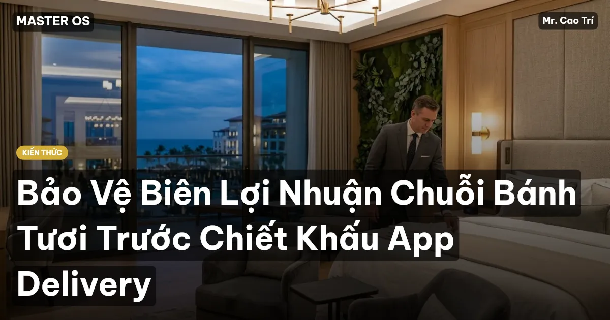 Bảo Vệ Biên Lợi Nhuận Chuỗi Bánh Tươi Trước Chiết Khấu App Delivery
