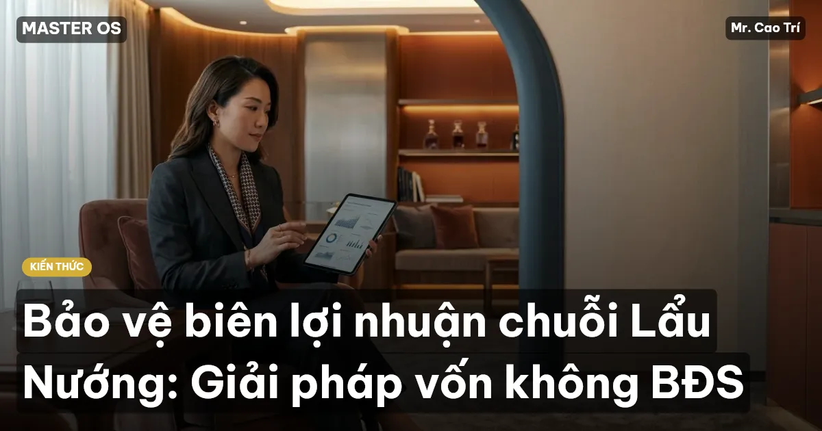 Bảo vệ biên lợi nhuận chuỗi Lẩu Nướng: Giải pháp vốn không BĐS