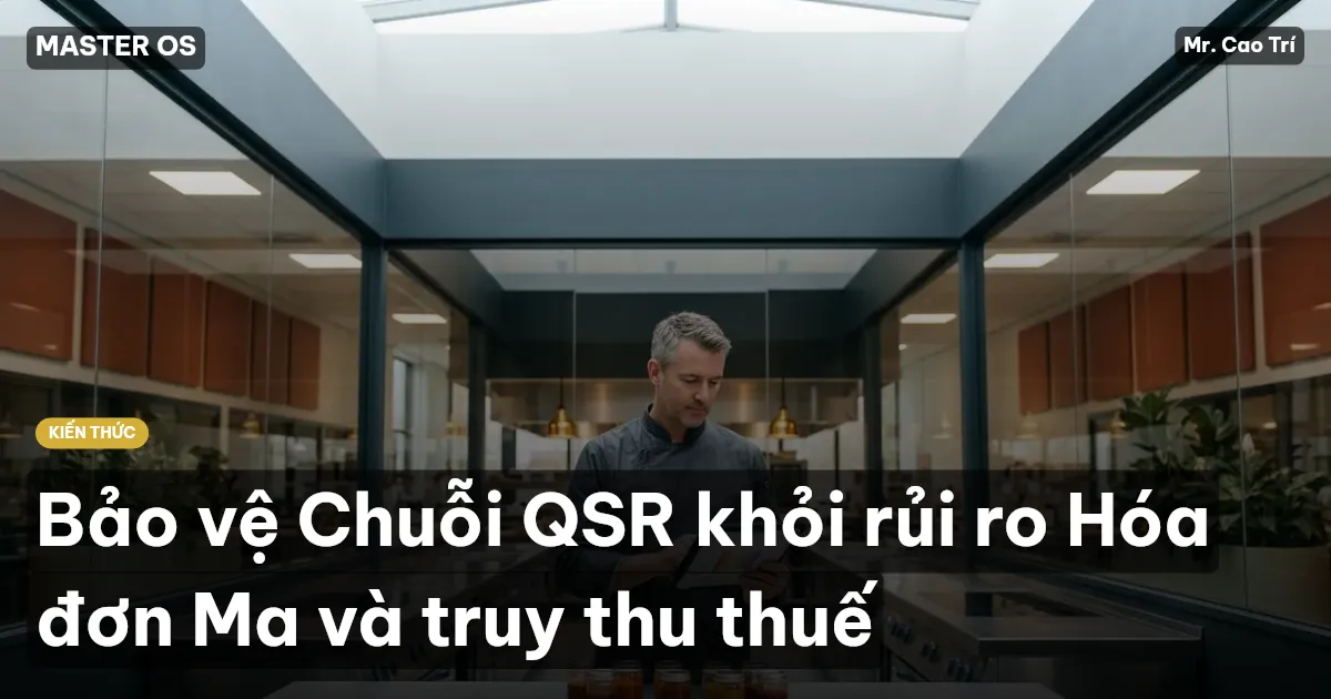 Bảo vệ Chuỗi QSR khỏi rủi ro Hóa đơn Ma và truy thu thuế