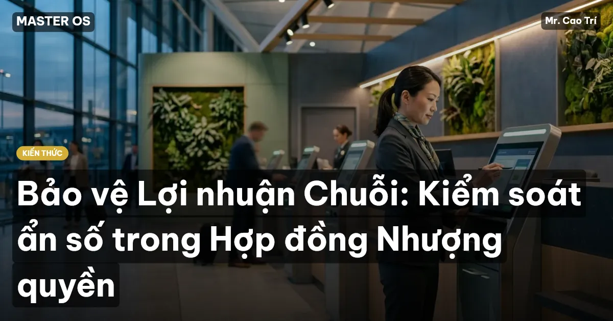 Bảo vệ Lợi nhuận Chuỗi: Kiểm soát ẩn số trong Hợp đồng Nhượng quyền