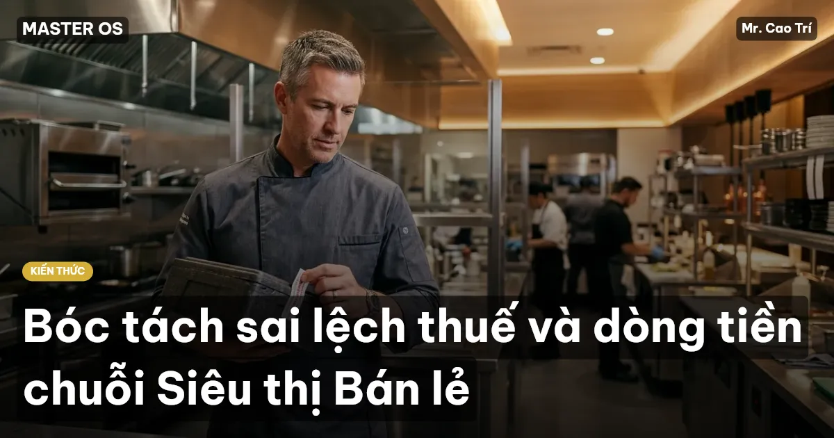 Bóc tách sai lệch thuế và dòng tiền chuỗi Siêu thị Bán lẻ