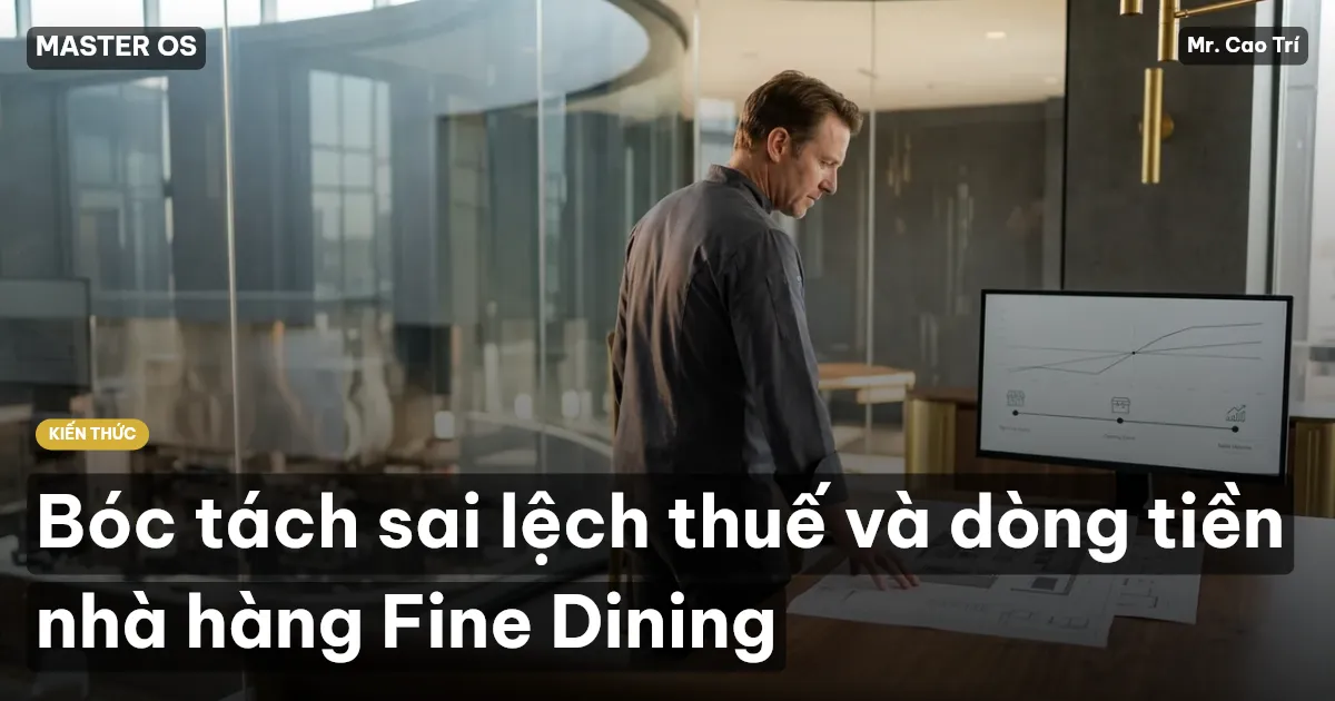Bóc tách sai lệch thuế và dòng tiền nhà hàng Fine Dining