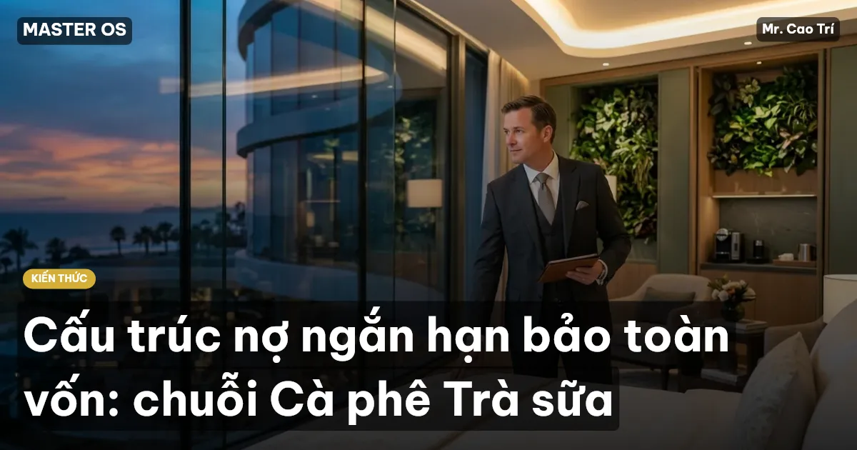 Cấu trúc nợ ngắn hạn bảo toàn vốn: chuỗi Cà phê Trà sữa