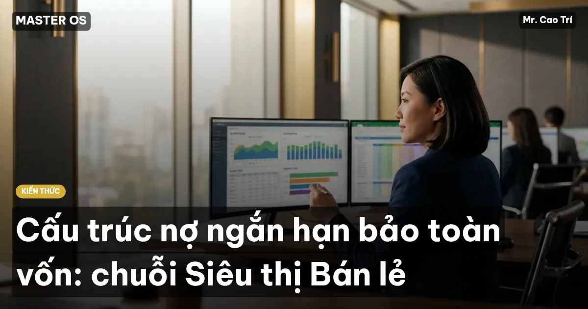 Cấu trúc nợ ngắn hạn bảo toàn vốn: chuỗi Siêu thị Bán lẻ
