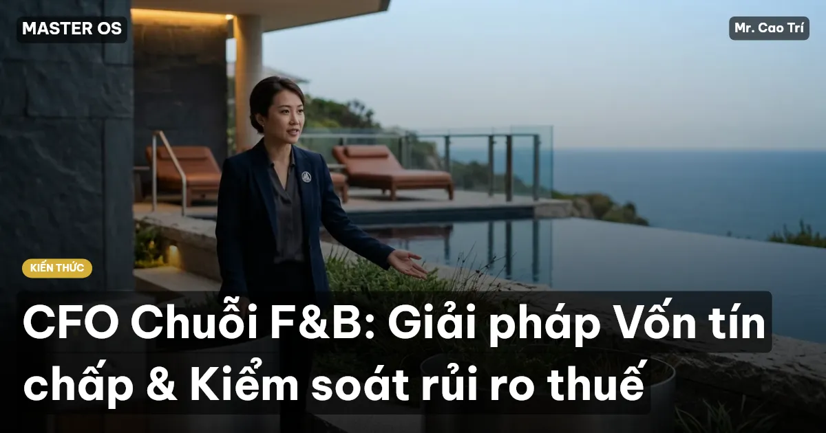 CFO Chuỗi F&B: Giải pháp Vốn tín chấp & Kiểm soát rủi ro thuế