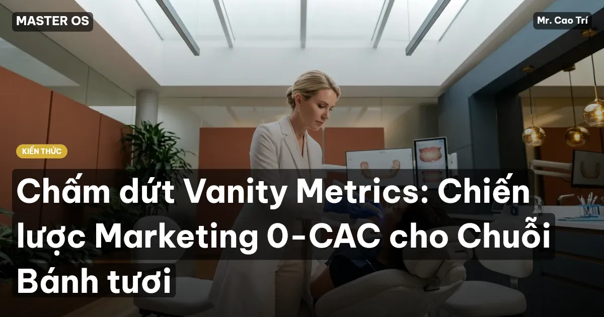 Chấm dứt Vanity Metrics: Chiến lược Marketing 0-CAC cho Chuỗi Bánh tươi
