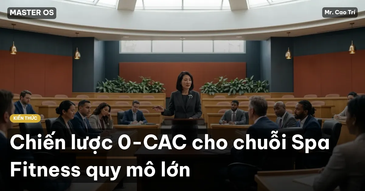 Chiến lược 0-CAC cho chuỗi Spa Fitness quy mô lớn