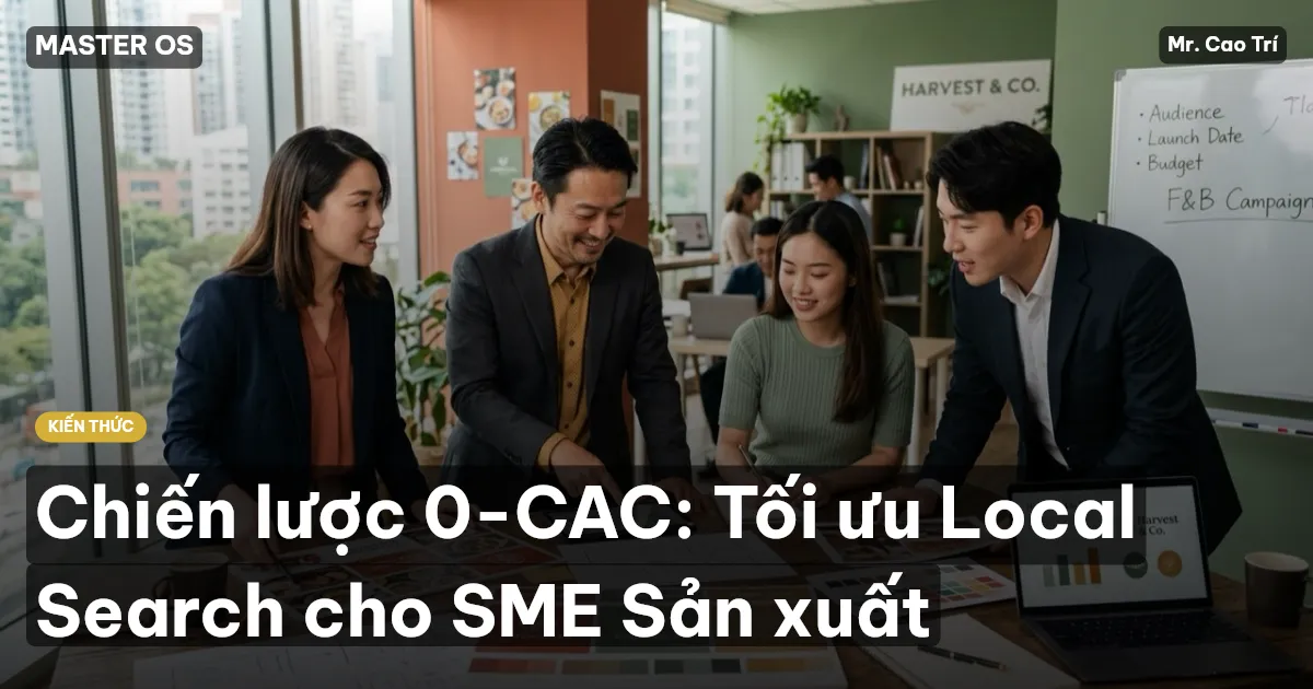 Chiến lược 0-CAC: Tối ưu Local Search cho SME Sản xuất