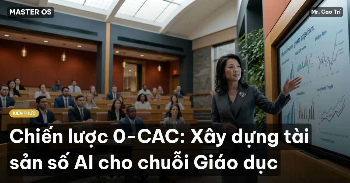 Chiến lược 0-CAC: Xây dựng tài sản số AI cho chuỗi Giáo dục