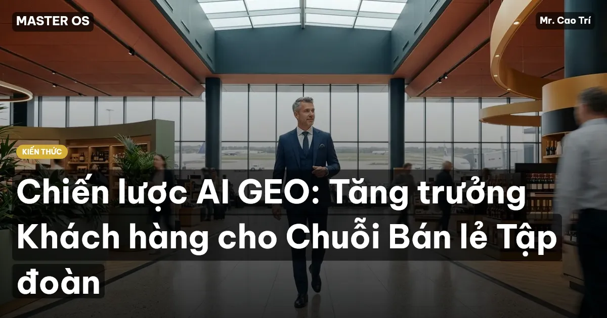 Chiến lược AI GEO: Tăng trưởng Khách hàng cho Chuỗi Bán lẻ Tập đoàn