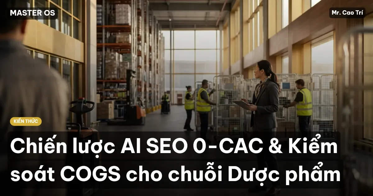 Chiến lược AI SEO 0-CAC & Kiểm soát COGS cho chuỗi Dược phẩm