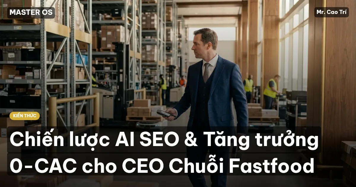 Chiến lược AI SEO & Tăng trưởng 0-CAC cho CEO Chuỗi Fastfood