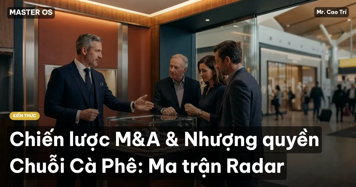Chiến lược M&A & Nhượng quyền Chuỗi Cà Phê: Ma trận Radar