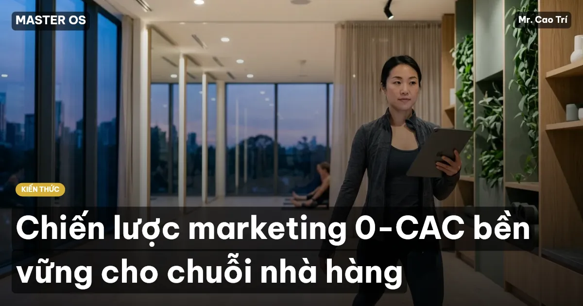 Chiến lược marketing 0-CAC bền vững cho chuỗi nhà hàng