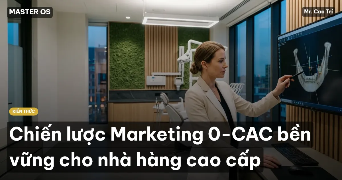 Chiến lược Marketing 0-CAC bền vững cho nhà hàng cao cấp