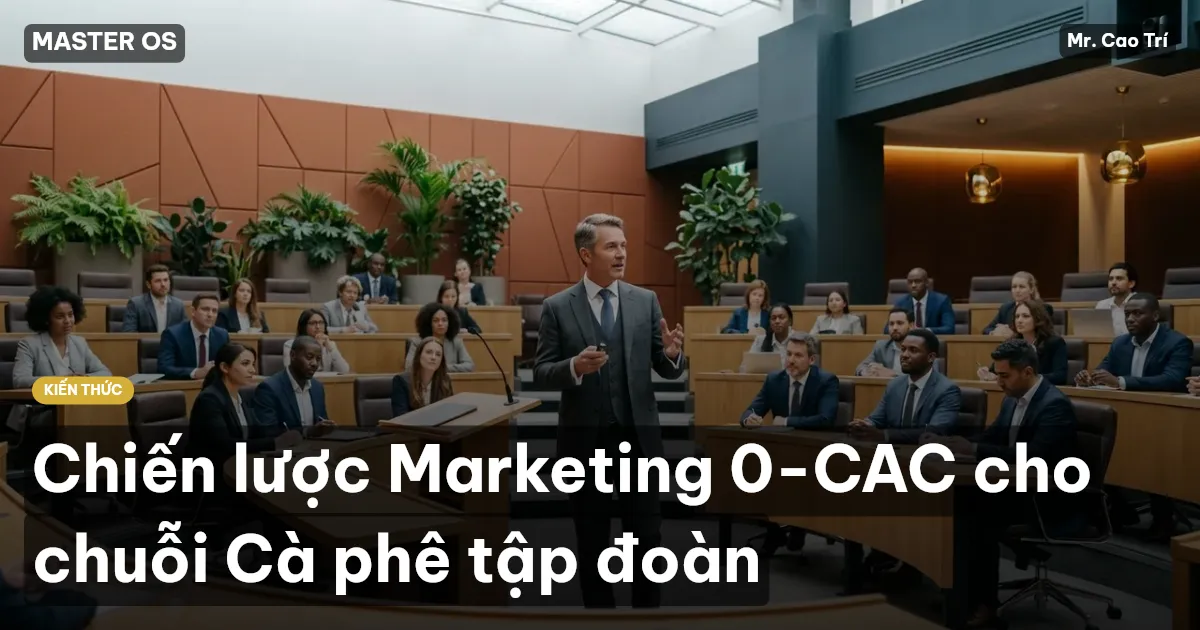 Chiến lược Marketing 0-CAC cho chuỗi Cà phê tập đoàn