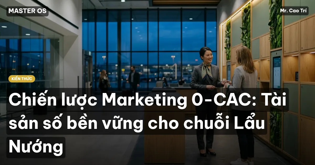 Chiến lược Marketing 0-CAC: Tài sản số bền vững cho chuỗi Lẩu Nướng