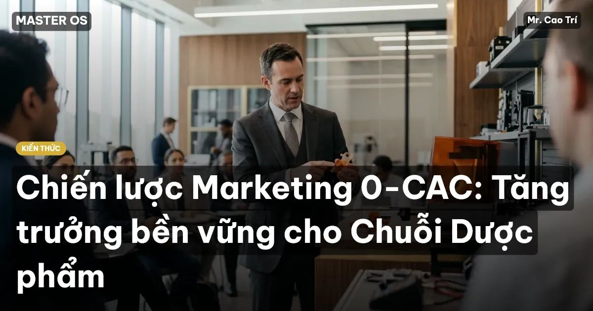 Chiến lược Marketing 0-CAC: Tăng trưởng bền vững cho Chuỗi Dược phẩm
